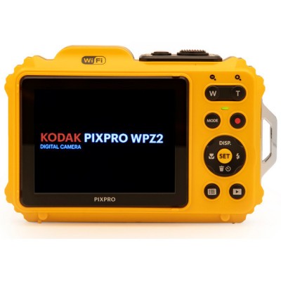Kodak Digital Compact Camera PixPro Waterproof WPZ2 Yellow 16MP 4x Zoom 2.7″