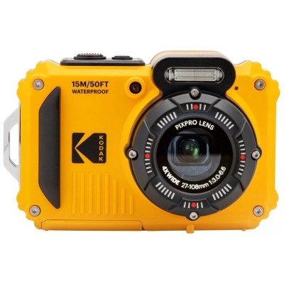 Kodak Digital Compact Camera PixPro Waterproof WPZ2 Yellow 16MP 4x Zoom 2.7″