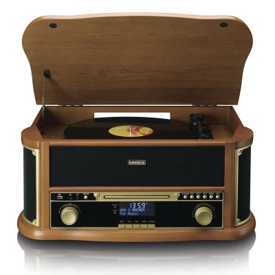LENCO classic phono  TCD-2571 wood