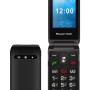 POWERTECH κινητό τηλέφωνο Milly Flip V2, 2.4", dual SIM, πλήκτρο SOS, μαύρο