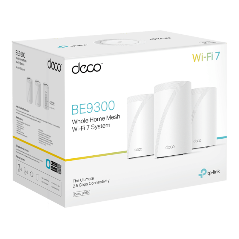 TP-LINK Deco BE65 Σύστημα Mesh Wi-Fi 7 3-pack