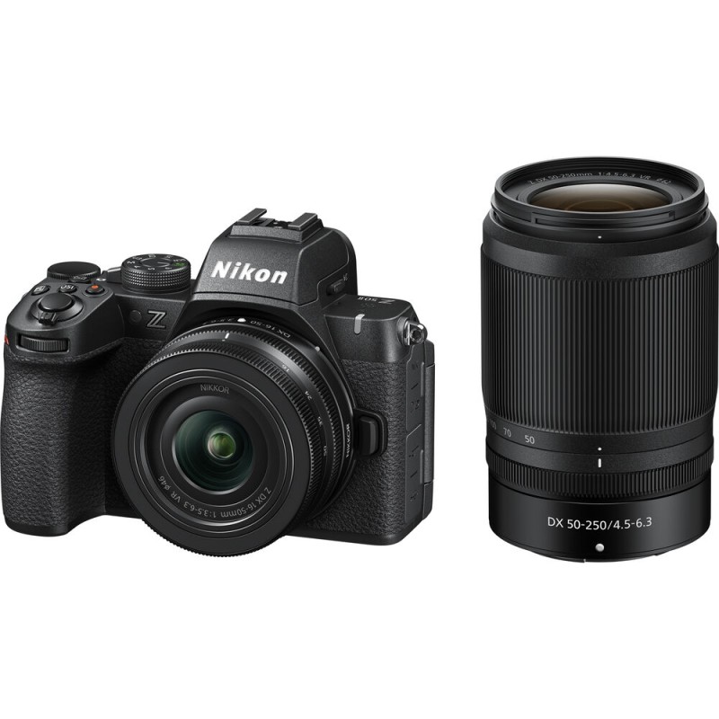 Nikon Z50 II Mirrorless Camera with 16-50mm Lens & 50-250mm Lenses