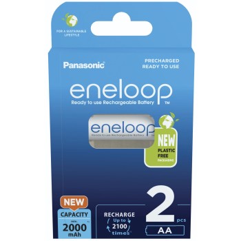 Panasonic Eneloop Mignon AA 2000mAh Ni-MH BK-3MCDE/2BE 1x2
