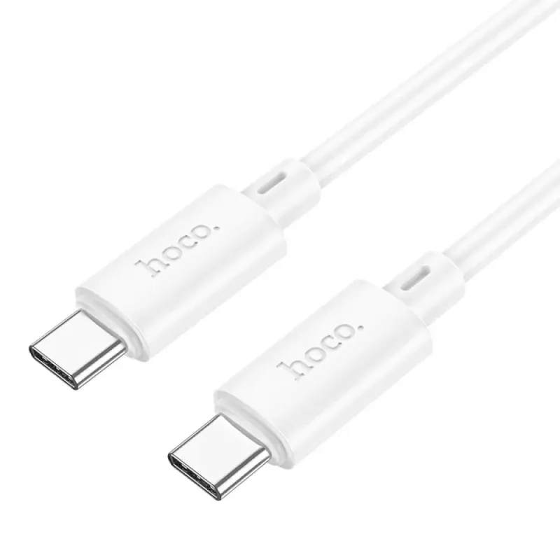 Hoco X88 Καλώδιο USB-C σε USB-C 60W Fast Charging Λευκό 1m