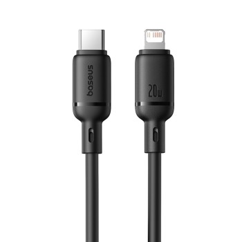 BASEUS Cable Type-C - Lightning, 2m, 20W, Silky Series /black/ - P10377700113-01