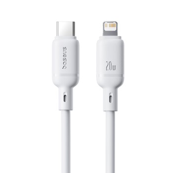BASEUS Cable Type-C - Lightning, 2m, 20W, Silky Series /white/ - P10377700213-01