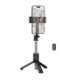 Borofone BY14 Selfie Stick Graceful Mini για Συσκευές 4.5"-7.0" με Τηλεχειριστήριο 120mAh Bluetooth v5.2 Μαύρο