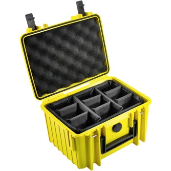B&W Outdoor Case Type 2000 yellow padded partition insert