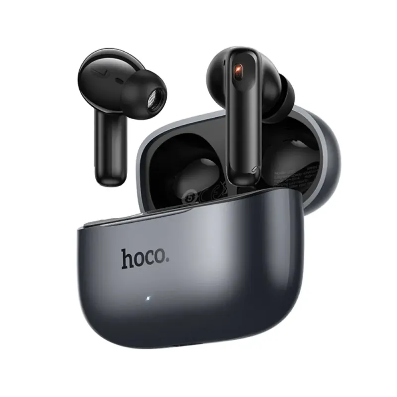 Hoco EQ27 Wireless Hands Free Fun ANC+ENC v5.4 320mAh 7 Ώρες Λειτουργίας και AI Μετάφραση σε 134 Γλώσσες Μαύρα