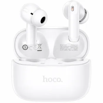 Hoco EQ30 Wireless Hands Free Eufonia TWS Hi-Fi v6.0 300mAh 7h Ομιλίας Λευκά