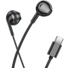 Hoco M115 Hands Free Sagacious USB-C Universal Earphones Hi-Fi Stereo με Μικρόφωνο Μαύρα 1.2m