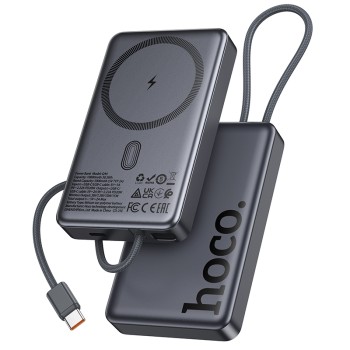 HOCO Q44 Power Bank 10000 mAh 20W, Wireless, Magnetic Origen gray