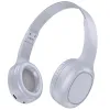 Hoco W46 Wireless Ακουστικά Stereo Charm V5.3 200mAh AUX Light Blue Gray