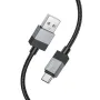 Hoco X110 Καλώδιο Honorific USB-A σε USB-C 3A Braided Μαύρο 1m