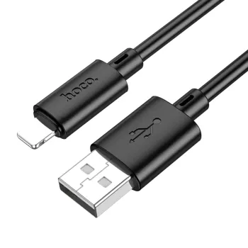 Hoco X88 Καλώδιο Gratified USB-A σε Lightning 2.4A Μαύρο 2m