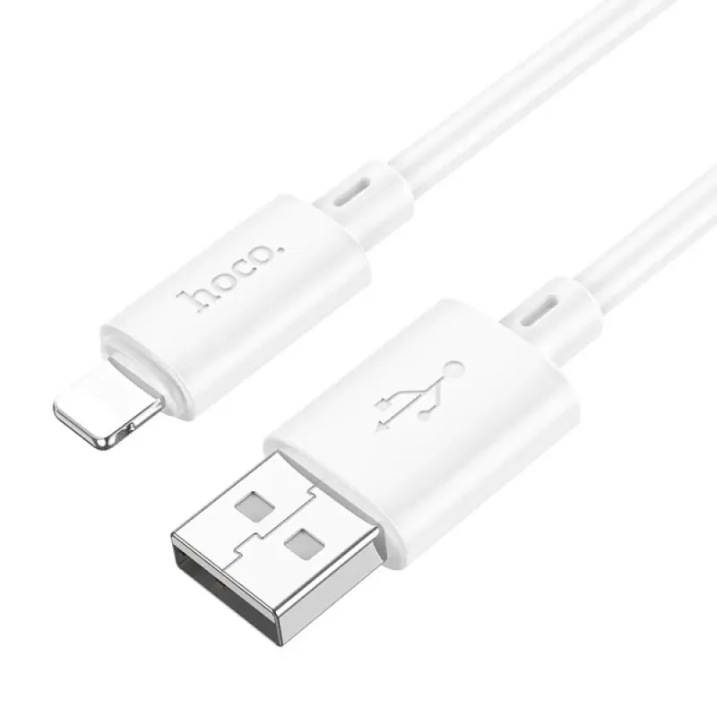 Hoco X88 Καλώδιο USB σε Lightning 2.4A Fast Charging Λευκό 1m