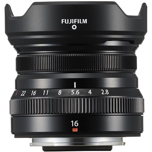 Fujinon Lens XF 16mm f/2.8 R WR Black