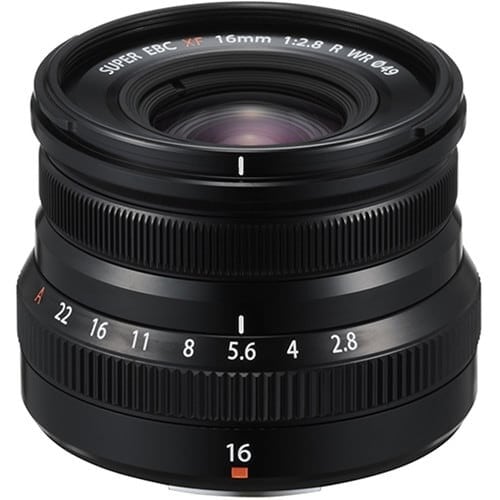 Fujinon Lens XF 16mm f/2.8 R WR Black