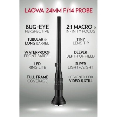 Laowa Lens 24mm f/14 Probe Lens for Sony E