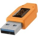 Tether Tools TetherPro USB Type-C Male to USB 3.0 Type-A Male Cable (CUC3215 - 15', Orange)