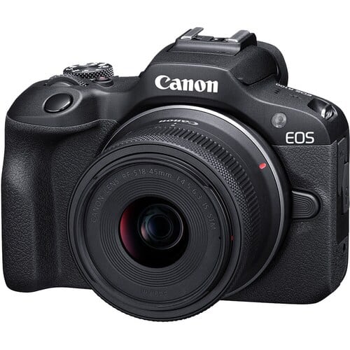 Canon EOS R100 Kit RF-S 18-45mm f/4.5-6.3 IS STM Lens (+ Cashback 80€)