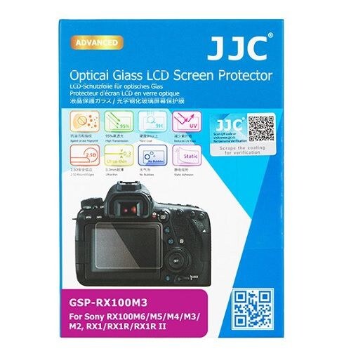 JJC GSP-RX100M3 Optical Glass LCD Screen Protector for Sony RX100 M7/M6/M5/M4/M3, HX99