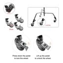 E-Image CS30-W – Ρόδες για τo E-Image LS04S C-Stand (Σετ 3 τμχ)