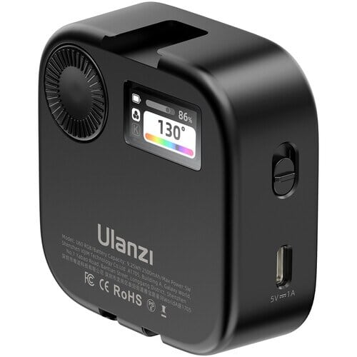 Ulanzi U60 RGB Pocket light with U-mount Black