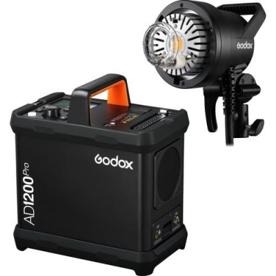 Godox WITSTRO AD1200PRO Kit – TTL 1200ws Studio Flash Kit με εξωτερική μπαταρία λιθίου και ραδιοσυχνότητα 2.4GHz