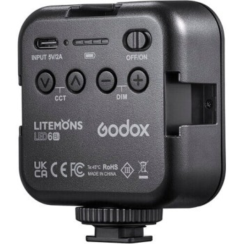 Godox LED6Bi – Litemons Bi-Color mini-LED Light (3200 – 6500K)
