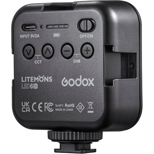 Godox LED6Bi – Litemons Bi-Color mini-LED Light (3200 – 6500K)