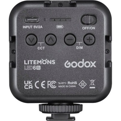 Godox LED6Bi – Litemons Bi-Color mini-LED Light (3200 – 6500K)