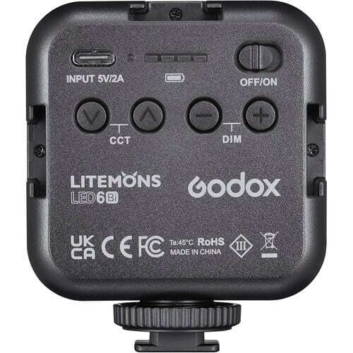Godox LED6Bi – Litemons Bi-Color mini-LED Light (3200 – 6500K)
