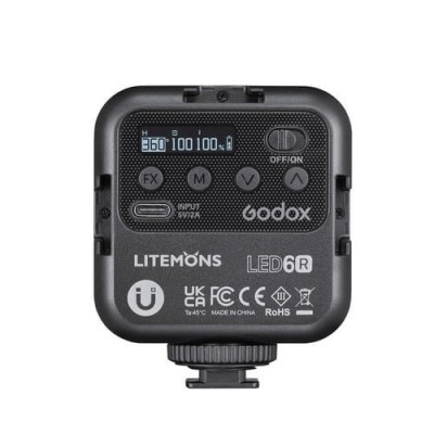 Godox LED6R – Litemons RGB mini-LED Light (RGB & 3200-6500K)