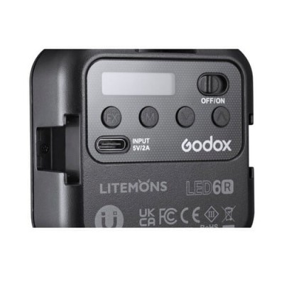 Godox LED6R – Litemons RGB mini-LED Light (RGB & 3200-6500K)