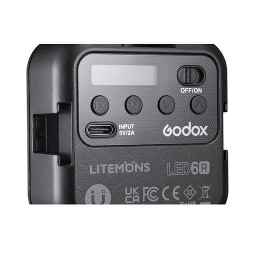 Godox LED6R – Litemons RGB mini-LED Light (RGB & 3200-6500K)