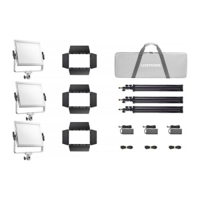 Godox Litemons LP400R K3 – RGB 36W LED Light Panel – 3 Light Kit