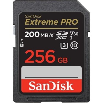 SanDisk Extreme Pro SDXC Card 256GB - 200MB/s V30 UHS-I U3