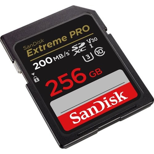 SanDisk Extreme Pro SDXC Card 256GB - 200MB/s V30 UHS-I U3