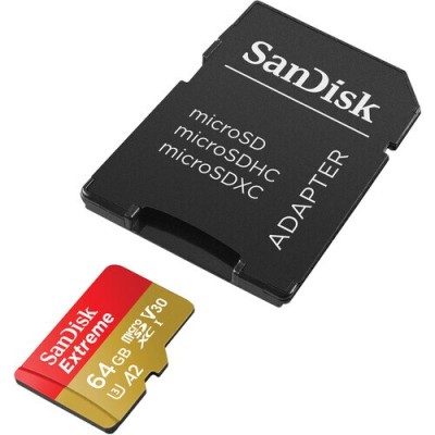 SanDisk microSDXC V30 A2 64 Extreme 190MB/s V30 UHS-I U3