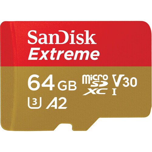 SanDisk microSDXC V30 A2 64 Extreme 190MB/s V30 UHS-I U3