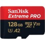 SanDisk Extreme Pro microSD 128GB+SD Adpt 200MB/s A2 V30 UHS-I U3