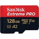SanDisk Extreme Pro microSD 128GB+SD Adpt 200MB/s A2 V30 UHS-I U3
