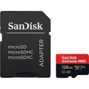 SanDisk Extreme Pro microSD 128GB+SD Adpt 200MB/s A2 V30 UHS-I U3