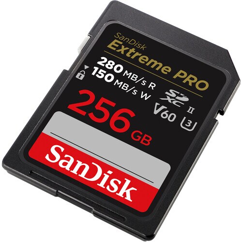 SanDisk Extreme Pro SDXC 256GB UHS-II C10 U3 V60