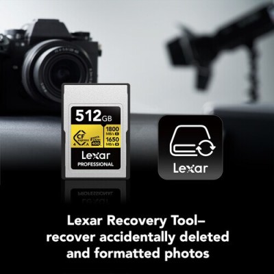 Lexar 512GB Professional GOLD CFexpress 4.0 Type A Memory Card