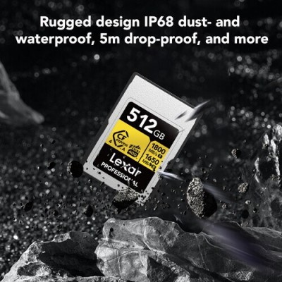 Lexar 512GB Professional GOLD CFexpress 4.0 Type A Memory Card