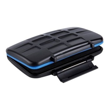JJC MC-ST16 Water Resistant Memory Card Case (Fits 8 x SD + 8 x Micro SD Cards)