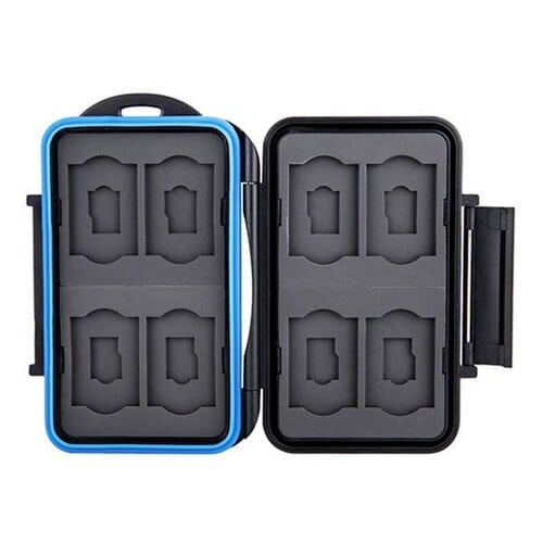 JJC MC-ST16 Water Resistant Memory Card Case (Fits 8 x SD + 8 x Micro SD Cards)