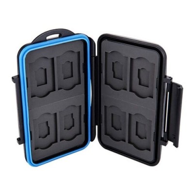 JJC MC-ST16 Water Resistant Memory Card Case (Fits 8 x SD + 8 x Micro SD Cards)